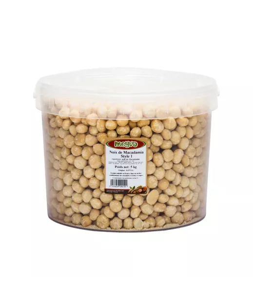 SEAU MEYVA - NOIX DE MACADAMIA CRUE 5KG